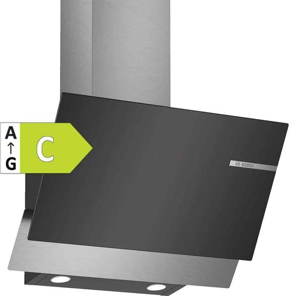 Bosch DWK65AD60R C Sınıfı 3 Kademeli Dokunmatik Duvar Tipi Davlumbaz Siyah