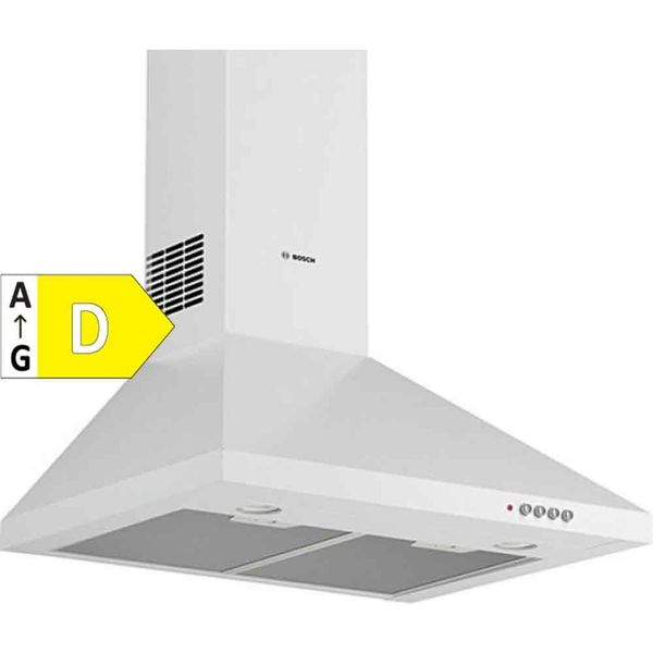 Bosch DWP64CC20T D Sınıfı 3 Kademeli Mekanik Duvar Tipi Davlumbaz Beyaz