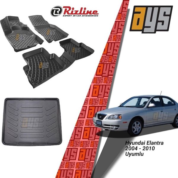 Rizline Hyundai Accent 2001-2005 3D Havuzlu Paspas
