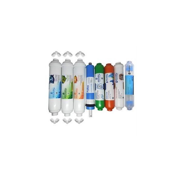 Pera Water Kapalı Kasa Su Arıtma Cihazlarına Uygun Pallas Mebranlı 8'li Alkali Mineral Detox Filtre Seti