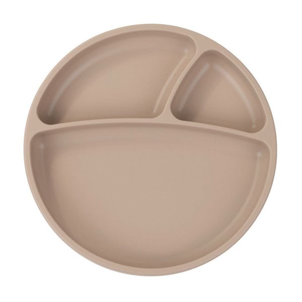 Oioi Porsiyon 6+ Ay Bubble Beige Vakum Tabanlı Silikon Tabak
