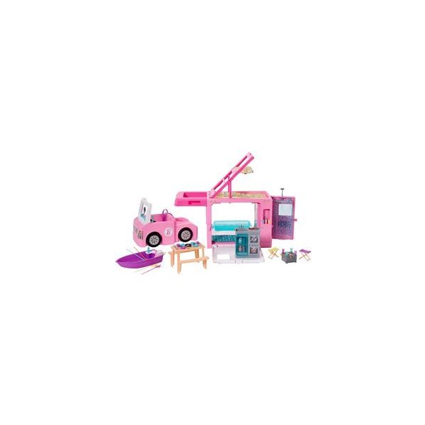 Barbie GHL93 Barbie'nin Üçü Bir Arada Rüya Karavanı