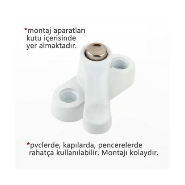 Çelik 6 Adet Pvc Kapı Pencere Emniyet Pimapen Kilidi