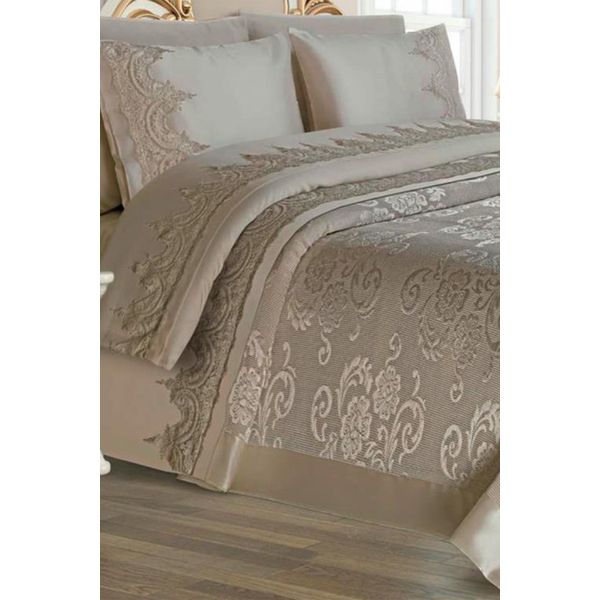 Çeyiz Diyarı Violet Cappucino Pike Takımı 6 Parça