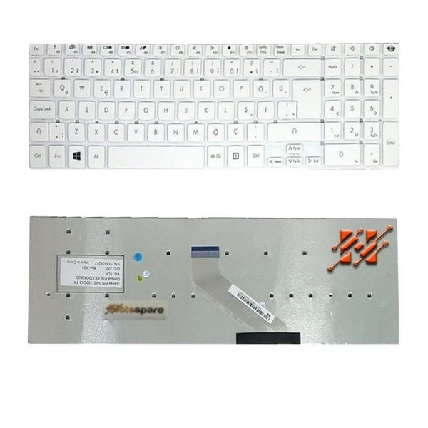 Acer TravelMate P255 Beyaz Klavye