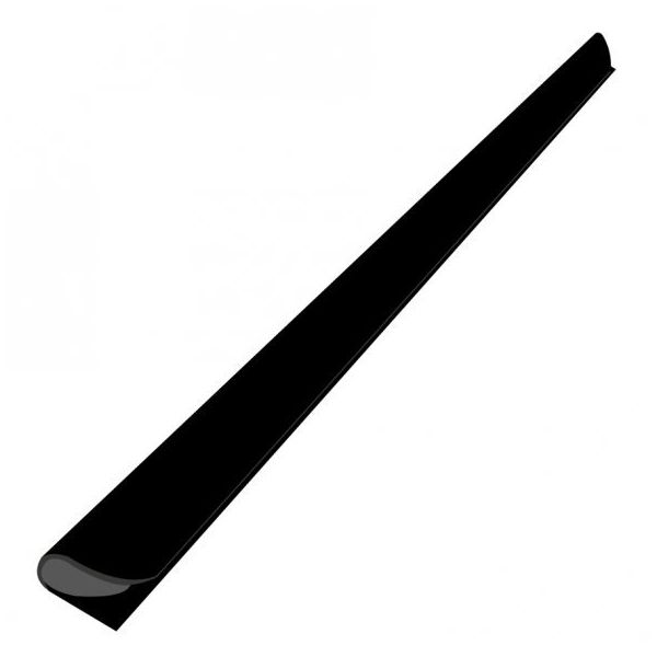 Bigpoint 12 mm Siyah 100'lü Oval Profil Sırtlık