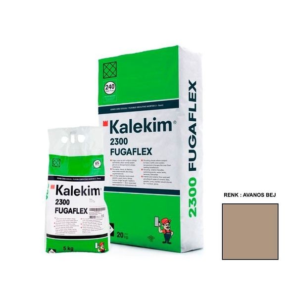 Kalekim 2386 Fugaflex Avanos Bej 5 kg 1-6mm Derz Dolgusu