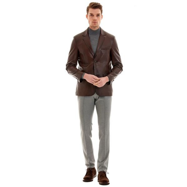 Pierre Cardin 56 Kahve Erkek Deri Ceket