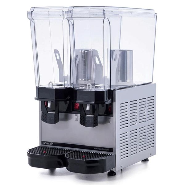 Samixir Inox 20+20 lt Karıştırıcılı Klasik Twin Soğuk İçecek Dispenseri