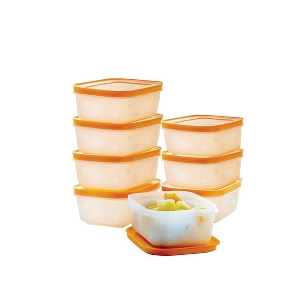Tupperware Alaska 8x450 ml Turuncu Saklama Kabı