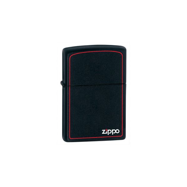 Zippo Siyah Üzeri Kırmızı Benzinli Çakmak