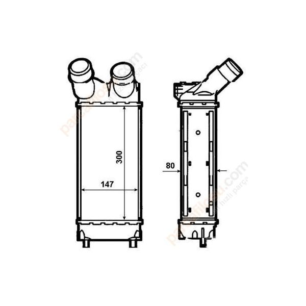 Valeo 818866 Turbo Radyatörü İnterkol