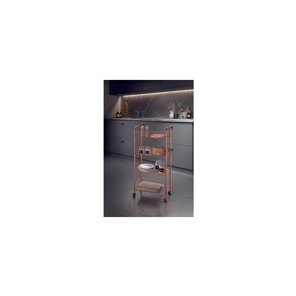 Metaltex Ascona Copper 4 Katlı Raf