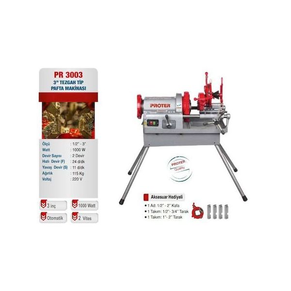 Proter PR3003 Pafta Makinesi