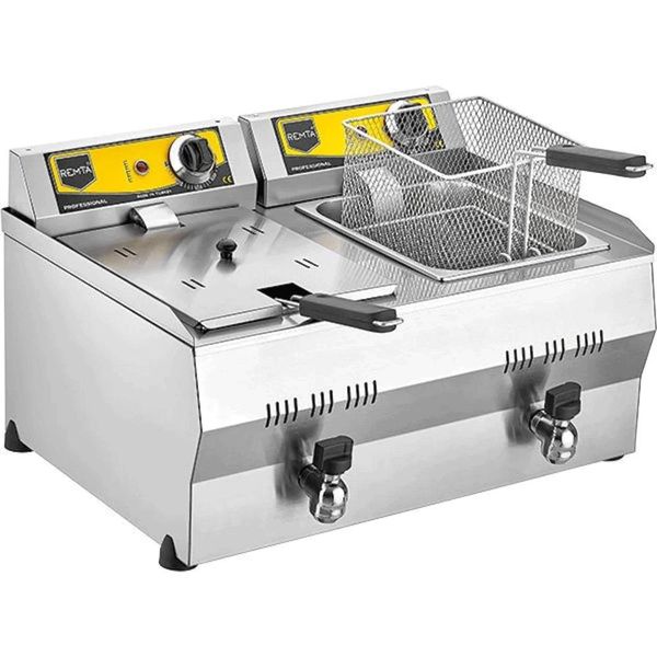 Remta R111 Elektrikli 5400 W 10+10 lt Isı Ayarlı Fritöz