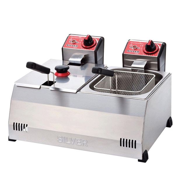 Işıkgaz Silver 3+3 lt Elektrikli Fritöz Makinesi