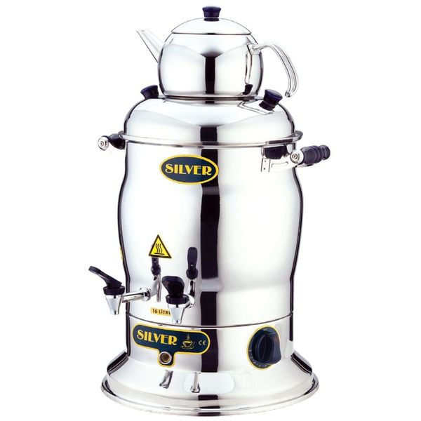 Işıkgaz Silver Crown 7lt Çift Demlikli Semaver