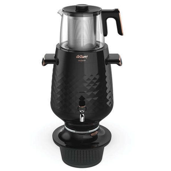Arzum AR3083 Siyah Cam Demlik Semaver