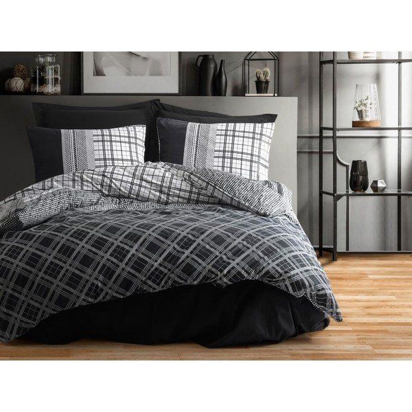 Cotton Box Masculine Çift Kişilik Carlos Siyah Nevresim Takımı