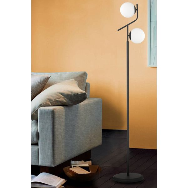 Apliqa 3674-01-BL Velar Siyah Modern Lambader