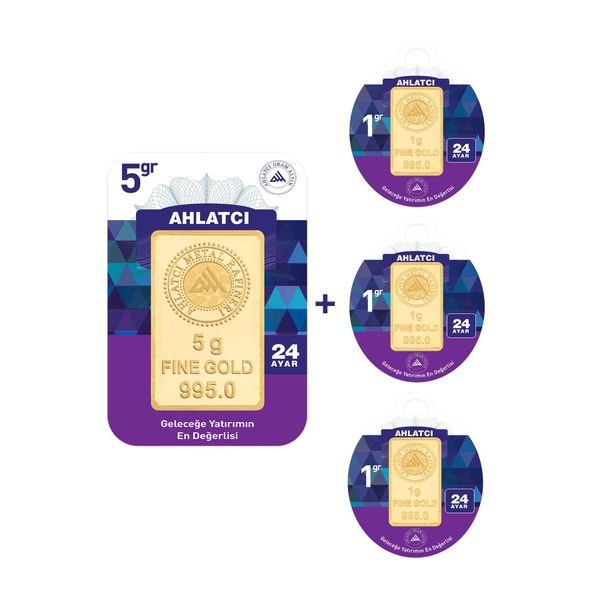 8 gr 24 Ayar Külçe Altın