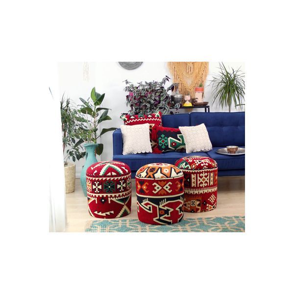Lorence Home TY9962 Bozok Kilim Frigya Puf