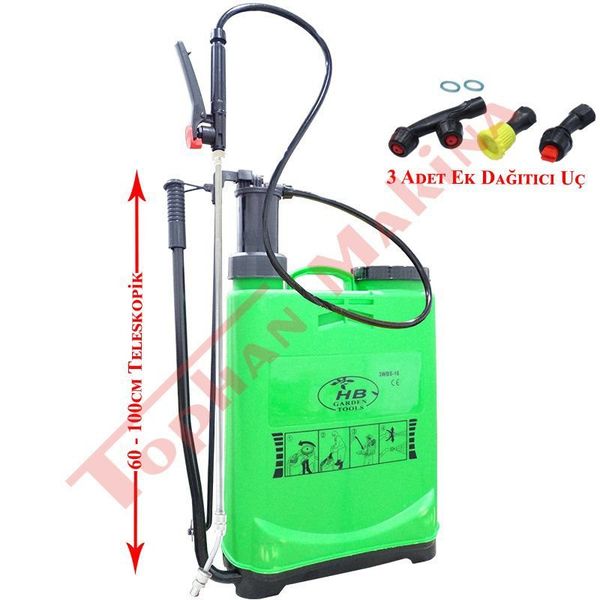 HB Garden Tools HB Garden 3WBS-16 Mekanik 16 Litre İlaçlama Pompası