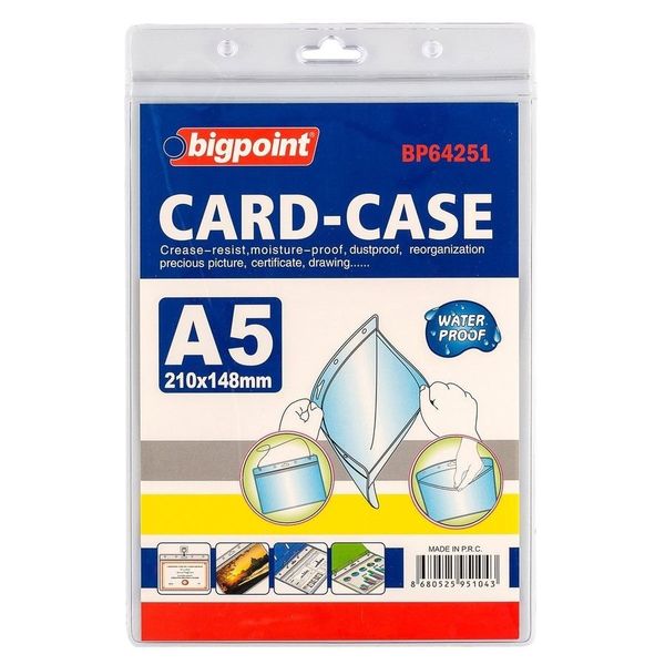 Bigpoint Dikey A5 148x210 mm Kilitli Kart Poşeti