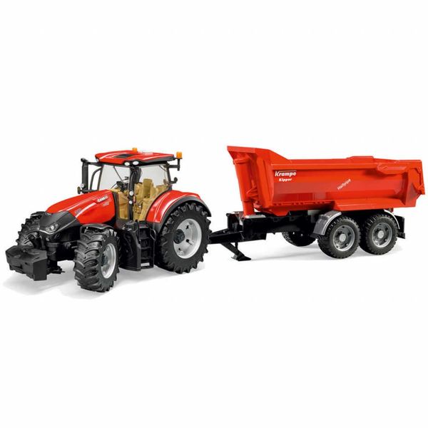 Bruder BRU3199 Case IH Optum 300CVX Traktör ve Römorku