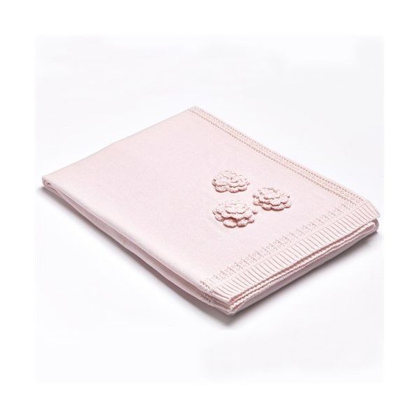 Aybi Baby Flowers Pink Triko Bebek Battaniye