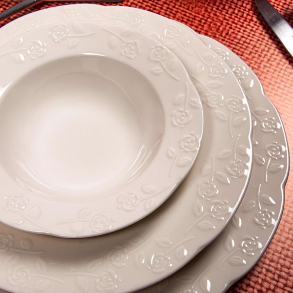 Güral Porselen Güral Carmina Bone 6 Kişilik 24 Parça Yemek Takımı