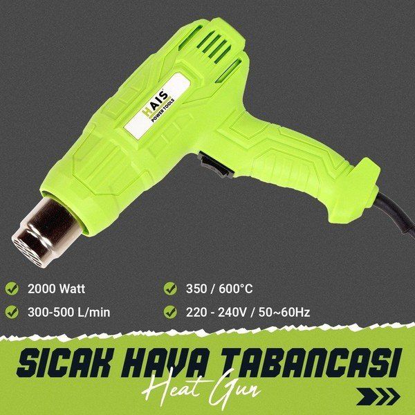 HAIS Hais HG8 Sıcak Hava Tabancası