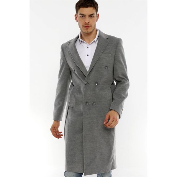 Dewberry PLT8382 Gri Erkek Palto