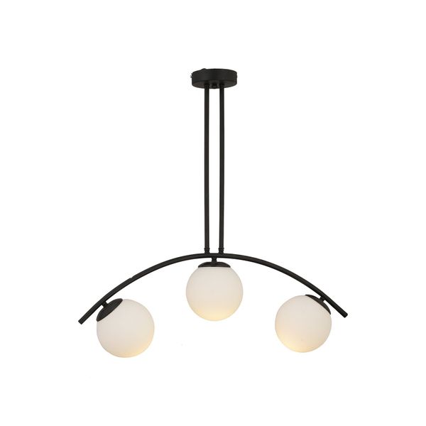 Apliqa 3472-03-BL Fralde 3lü Siyah Salon Avize