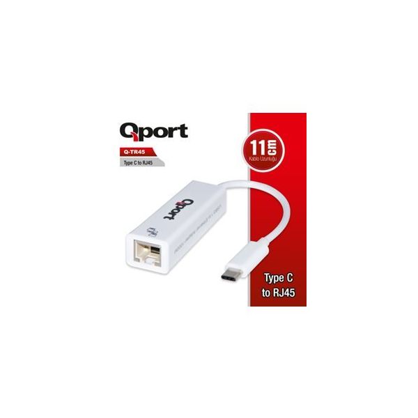 Qport Q-TR45 TYPE-C TO RJ45 Ethernet Çevirici