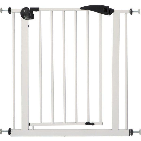 Dodo Baby Babydoor Otomatik Kapanan Tekstüre Beyaz 76-80 cm Bebek Güvenlik Kapısı