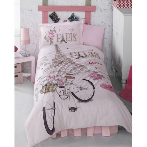 Clasy Paris Love Ranforce Tek Kişilik Uyku Seti