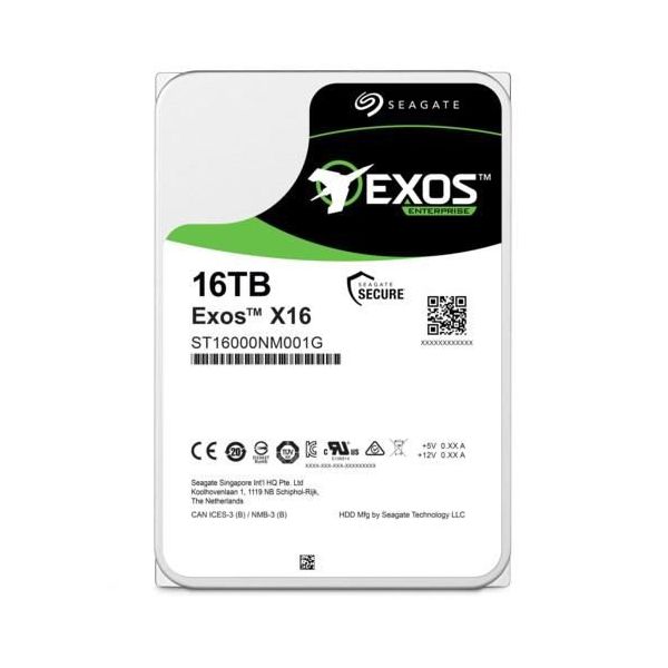 Seagate Exos ST16000NM001G SATA 3.0 7200 RPM 3.5" 16 TB Harddisk