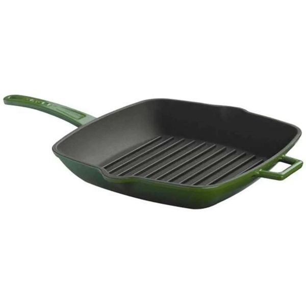 Lava Metal Saplı 26x32 cm Yeşil Izgara Tava