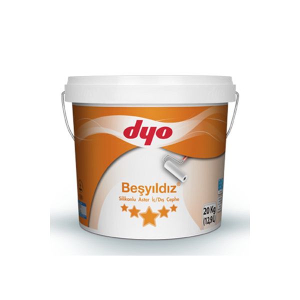 Dyo Beşyıldız Beyaz 20 kg Silikonlu Mat İç Cephe Duvar Boyası
