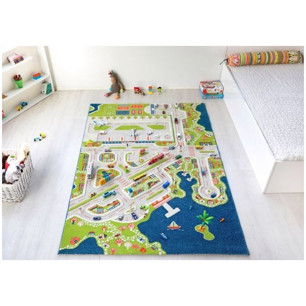 Ivi İvi Mini City 150x220 cm Çocuk Odası Halısı