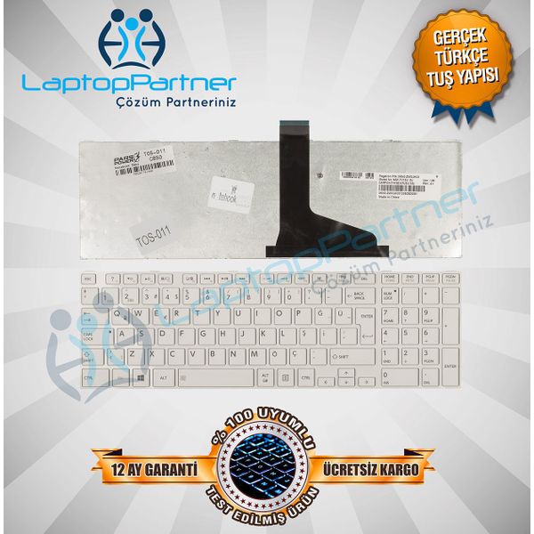 Toshiba Satellite L855-13L Beyaz Klavye