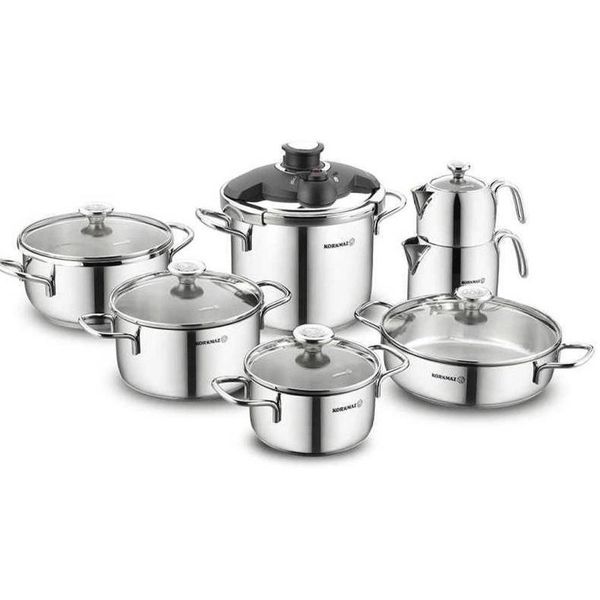 Korkmaz A1709 Alia 14 Parça Çelik Hiper Set
