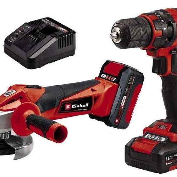 Einhell TC-TK 18 li Akülü Kit Şarjlı Matkap + Şarjlı Taşlama Seti