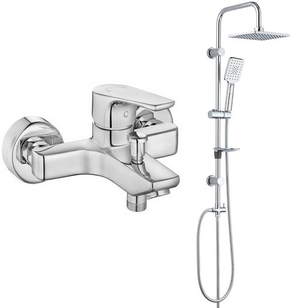 E.C.A Niobe Banyo Bataryası ve T-may Banyo Belen Tepe Krom Duş Takımı Seti