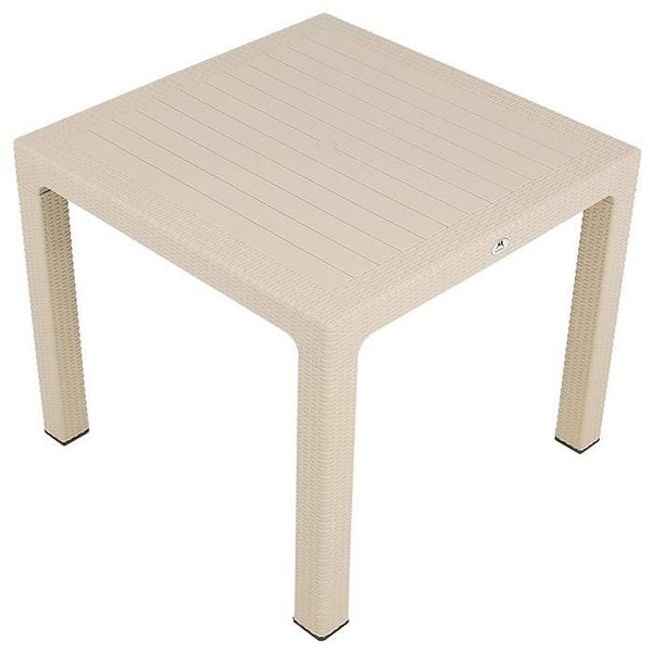 Mandella 90x90 cm Elit Rattan Çöl Beji Masa