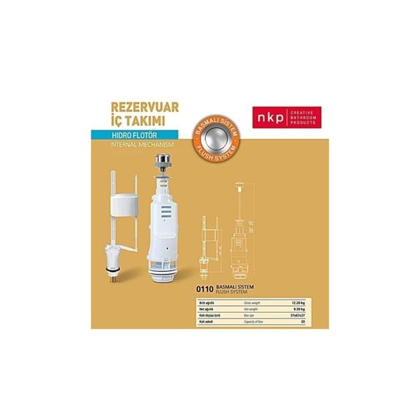 Nkp 0110 Basmalı Sistem Sessiz Hızlı Dolum, Rezervuar İç Takım