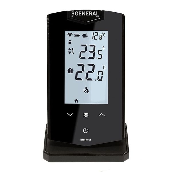 General HT500SET Siyah Akıllı Oda Termostatı