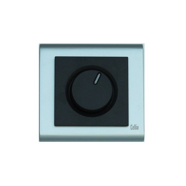 Makel Cellia Dimmer Siyah Mat Krom Çerçeve Kapak