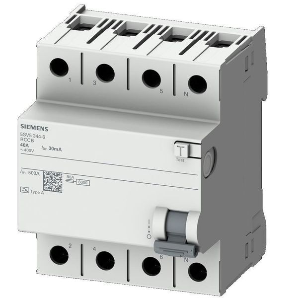 Siemens 5SV5342-6 Atipi 25 A 400 V 30 mA Kaçak Akım Koruma Rölesi